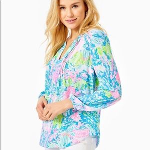 Lily Pulitzer Colby Top Fished my Wish